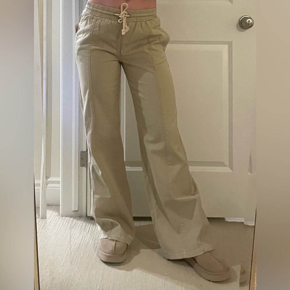 Free People 100% cotton Khakis with Drawstring NWT